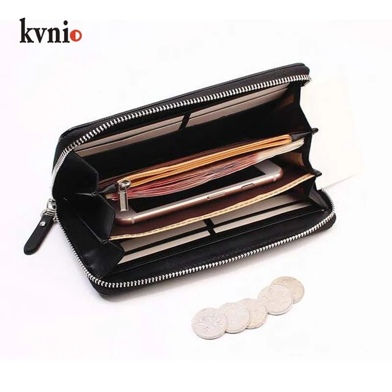 KVNIO высокое качество кошельки в клетку для мужчин искусственная кожа модный