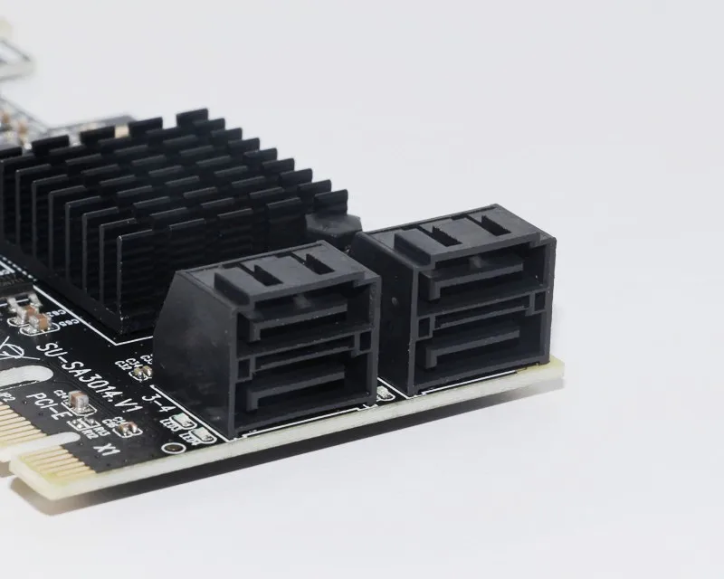 PCIE для SATA карты PCI E адаптер Express SATA3.0 Marvell 88SE9215 карта расширения 4 порта III 6G SSD HDD IPFS