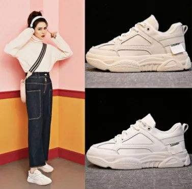 Женские кроссовки Новинка 2019 года женская повседневная обувь дышащие белые tenis