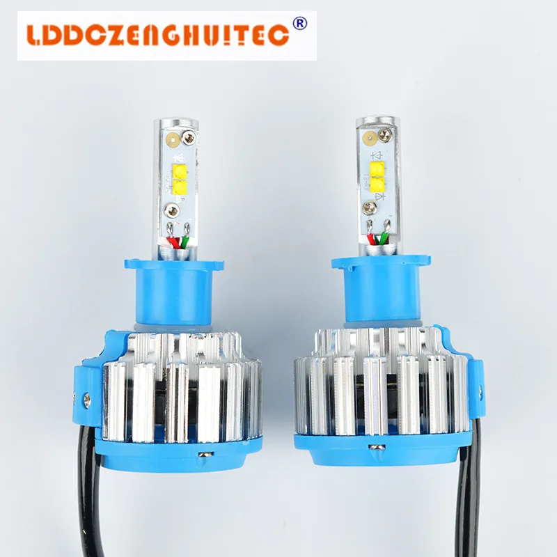 LDDCZENGHUITEC H4 H7 9005 Автомобильные светодиодные фары высокой мощности Авто 3 Hi/lo HB2 9003