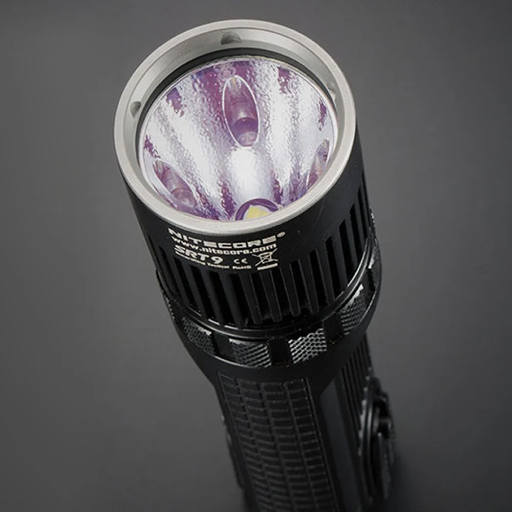 Nitecore srt9 фонарик + USB Аккумуляторы x 2 CREE xhp50 LED белый/rgrb/УФ-5 цветов Lights Смарт селектор