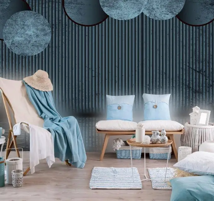 Пользовательские Современные 3d фото обои большой скандинавский гостиная