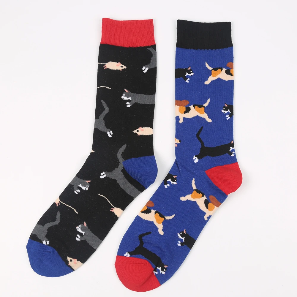 Modeager бренд мультфильм хип хоп кошка мёд Гольф узор для мужчин носки девочек