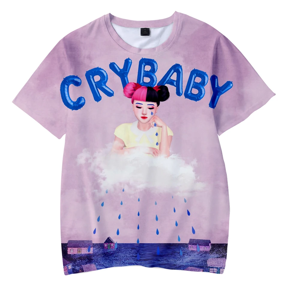 CRY BABY принт 3D Мода горячая распродажа поп с короткими рукавами крутые футболки