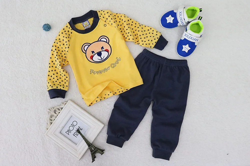 Г. Зимняя детская куртка Little Q костюмы из хлопка для мальчиков Детский комплект одежды, одежда для новорожденных девочек детские блузки и штаны