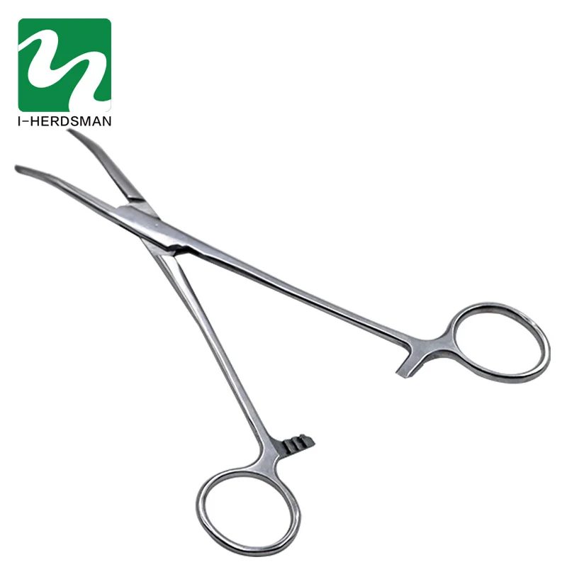 Животноводческая ферма Нержавеющая сталь кровоостанавливающий зажим щипцы Elblow