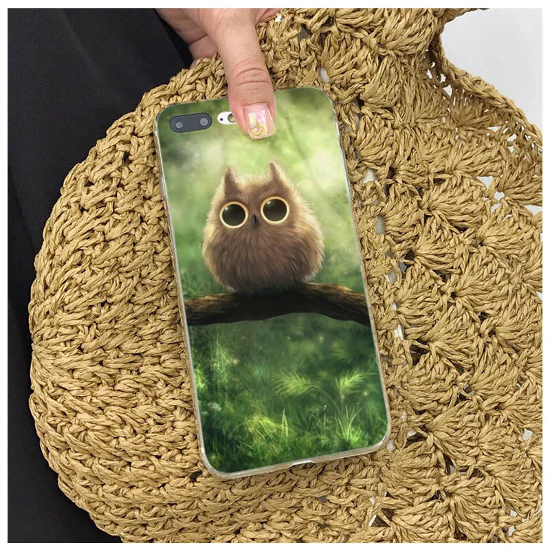 Мягкий силиконовый чехол с принтом совы для iPhone 8 7 6 6S Plus X XS XR XSmax 7plus 8plus | Мобильные
