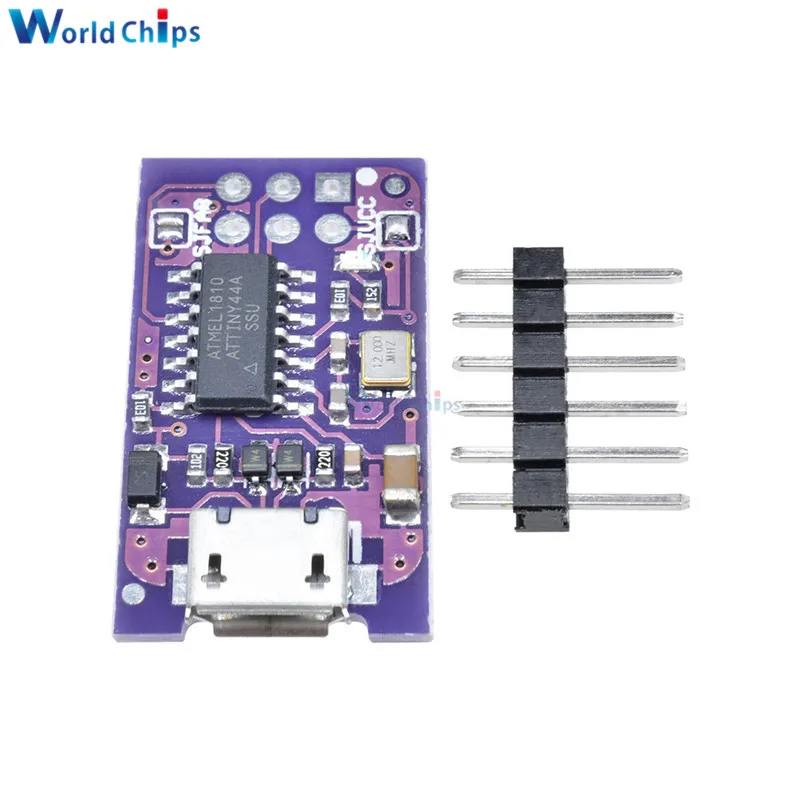 Миниатюрный программатор AVR ISP ATtiny44 ATTiny45 ATTiny85 микроконтроллер для Arduino IDE