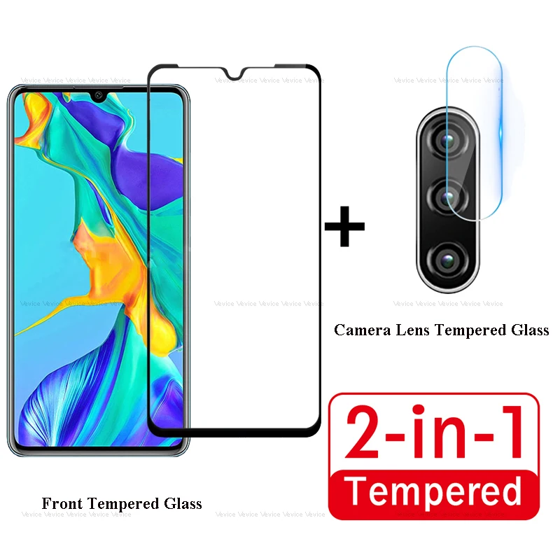 2 в 1 объектив камеры закаленное стекло для Huawei P30 lite Защита экрана P30Lite P 30 защитная