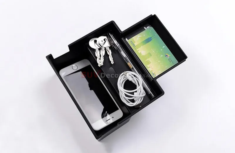 

For Jaguar F-Pace f pace X761 2016 2017 Plastic Car Styling Accessories Interior Front Center Storage organizer Box 1pcs