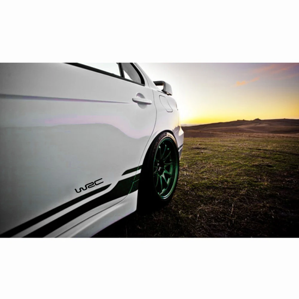 Наклейка для кузова автомобиля Mitsubishi Lancer WSC наклейка гонок боковая юбка