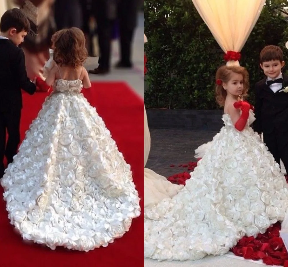 Платья для девочек с цветочным узором ручной работы без бретелей рукавов