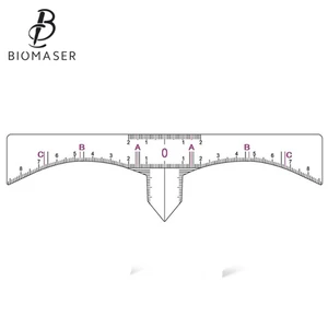 110 шт одноразовая полупостоянная линейка для бровей Макияж для бровей инструмент для измерения бровей направляющая линейка для бровей микроблейдинг каллипер трафарет