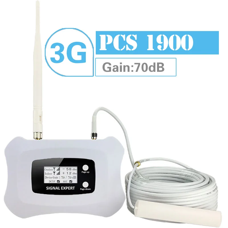 Walokcon 3G Сотовая связь усилитель сигнала GSM шт 1900 МГц 70dB получить мобильный телефон