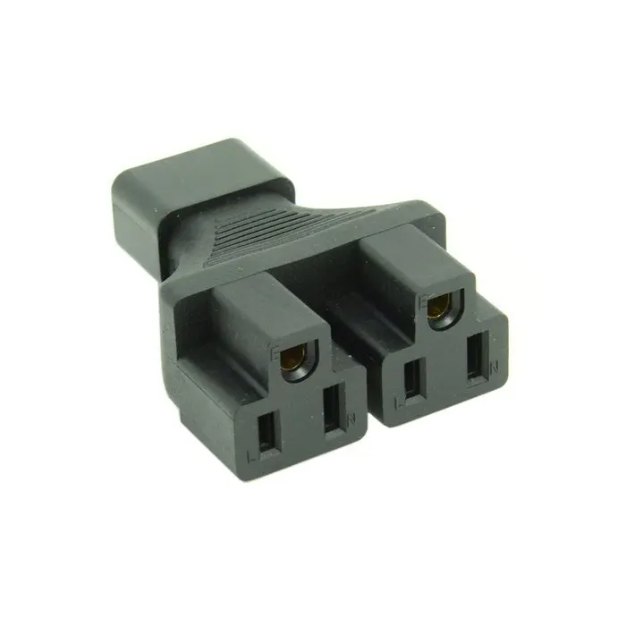 Удлинитель-Сплиттер IEC320 C14 Male-Double Nema 5-15R США Тип Y адаптер питания | Компьютеры и
