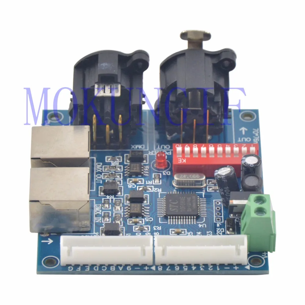 1Set 16CH Relay switch dmx 512 Controller relay output high voltage LEDs DMX-RELAY-16CH Max 10A dmx512 Signal | Освещение
