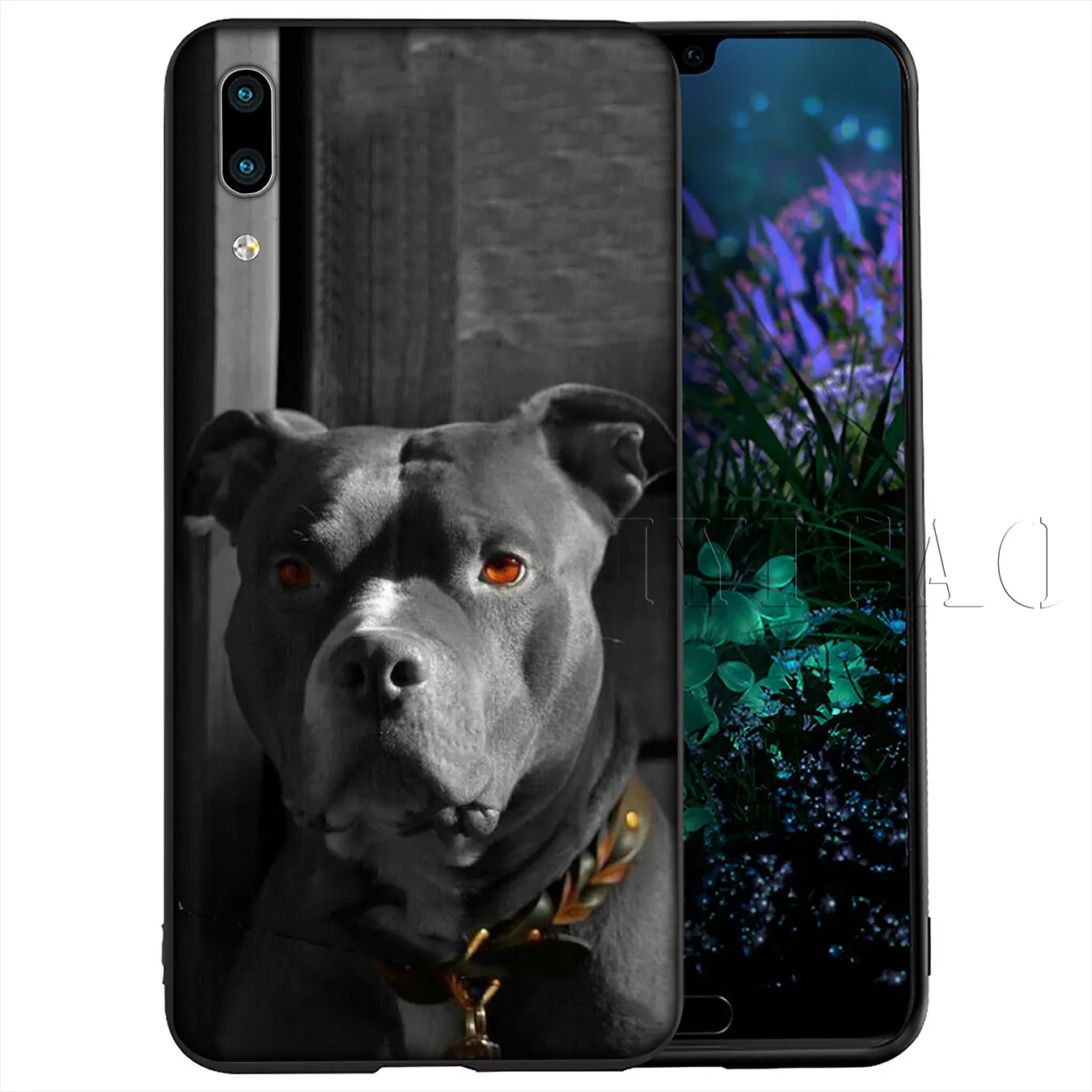 IYICAO питбулл прекрасный собачий питбуль черный мягкий чехол для Huawei Y9 Y7 Y6 Prime 2019 Honor