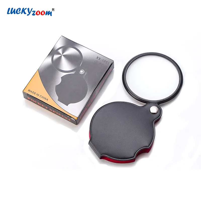 Luckyzoom ручная Лупа увеличительное стекло es портативный складной карманный