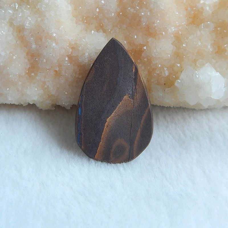 Скидка! Природный камень Болдер опал дешевые кабошон 35 х 22 6 мм 6.7 г