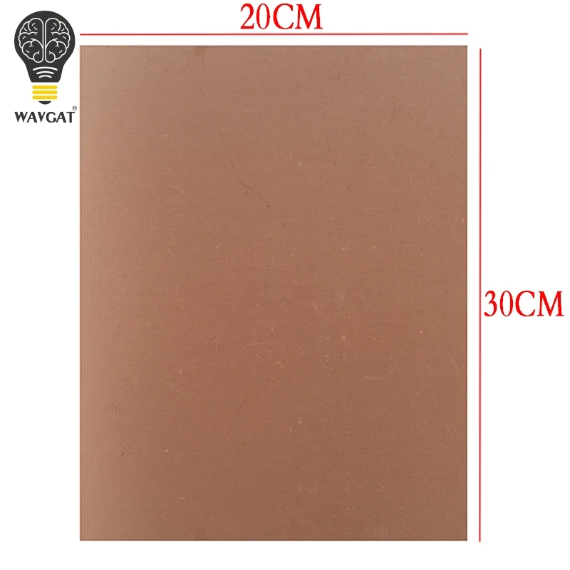 Печатная плата AEAK FR4 7x10 10x15 15x20 20x30 см 7*10 10*15 15*20 20*30 односторонняя медная плакированная пластина DIY PCB Kit ламинированная печатная плата - Цвет: 20X30CM