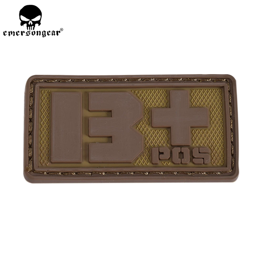 EMERSONGEAR ПВХ кровяного типа шестигранный патч Охотничьи аксессуары военный тактический патч с группой крови оливковый зеленый черный EM5515