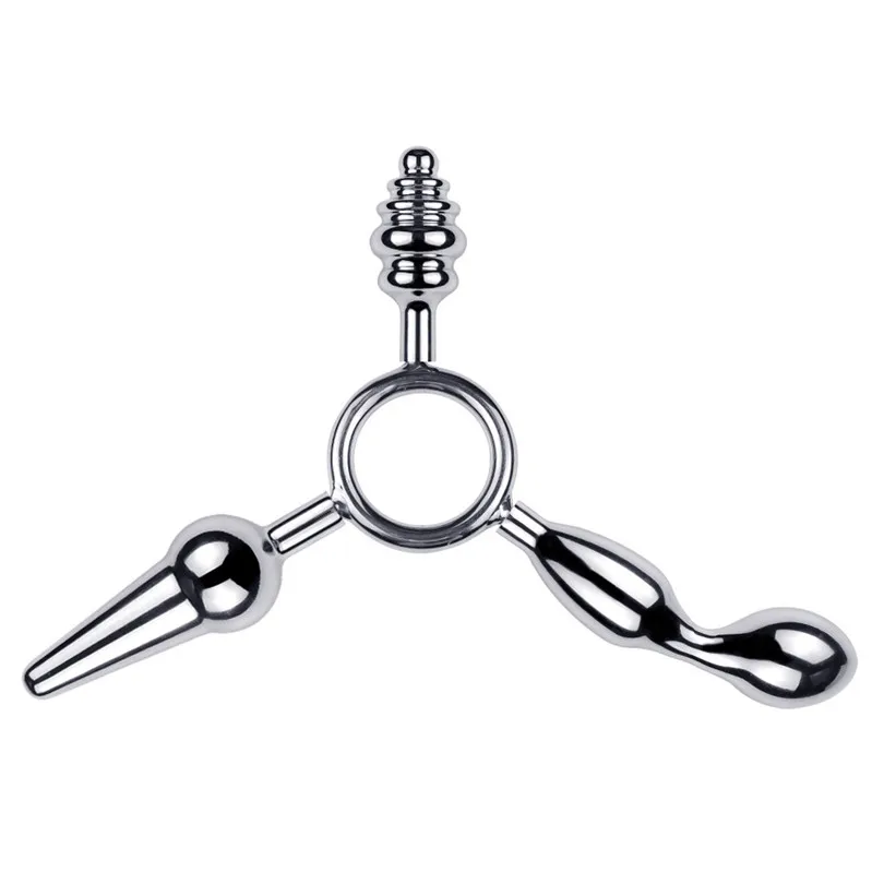 Более захватывающее ощущение Три головки Анальная пробка стимулятор анальная