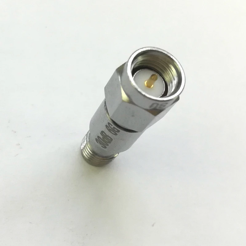 2 Вт SMA Коаксиальный RF аттенюатор постоянного тока до 6,0 ГГц 50 Ом, 1/2/3/5/6/10/15/20/30/40/дБ