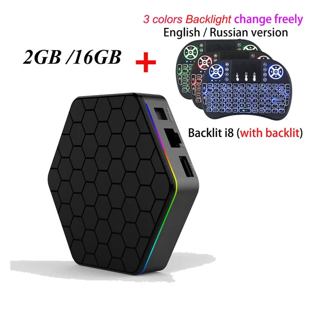 2GB 16GB I8 Backlit T95Z Plus домашний Смарт ТВ приставка 2 ГБ/16 ГБ 3 Гб/32 ГБ ОЗУ RK3328 Восьмиядерный Android 7,1 медиаплеер 2,4G/5G WiFi BT4.0 4K HD телеприставка - Цвет: 2GB 16GB I8 Backlit