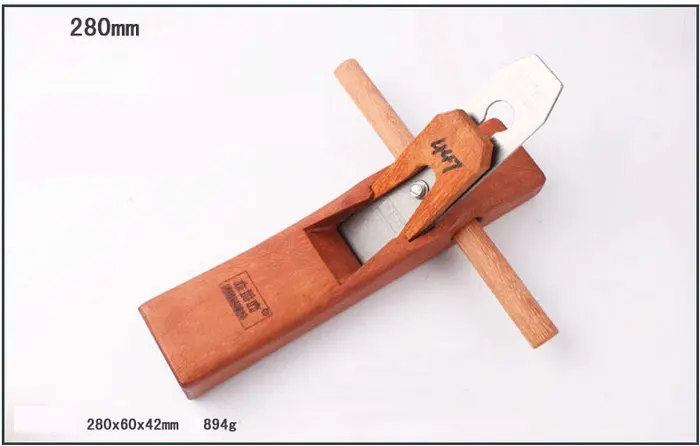 

280 мм/11 дюймов длинный кулак класс роза дерево и острая искусственная плоскость плотник ручной инструмент деревянный плоскость Гладкий