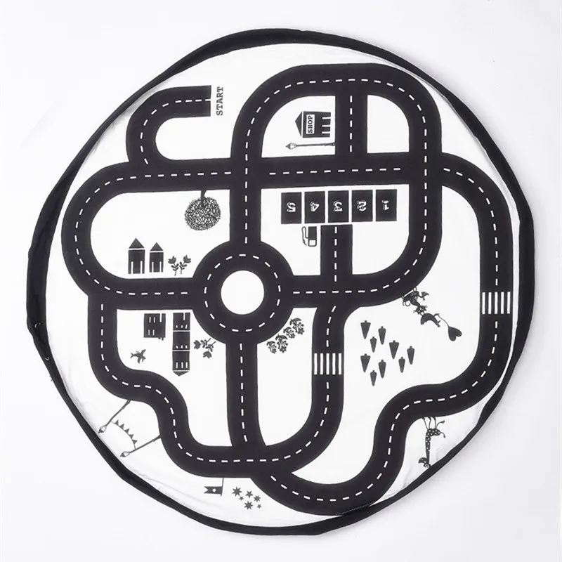 Circular orbit Детский игровой коврик, портативная большая игрушка, сумка для хранения, органайзер, сумка для детей, игры в игры, ковер, украшение для комнаты, нескользящая Коврик для ползания - Цвет: Circular orbit