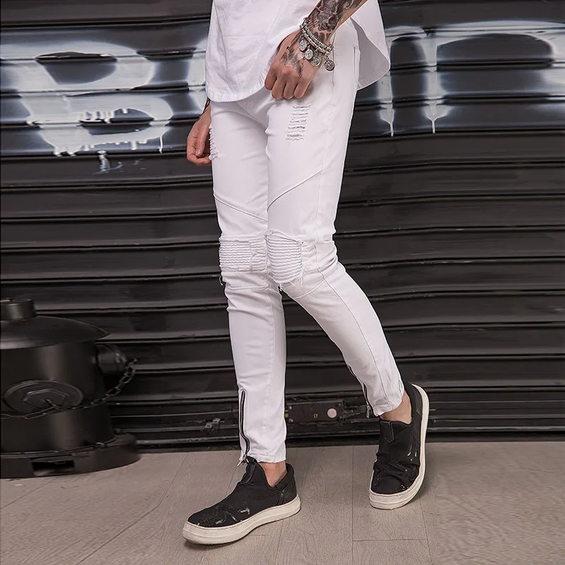

Stretch jeans man shredded jeans
