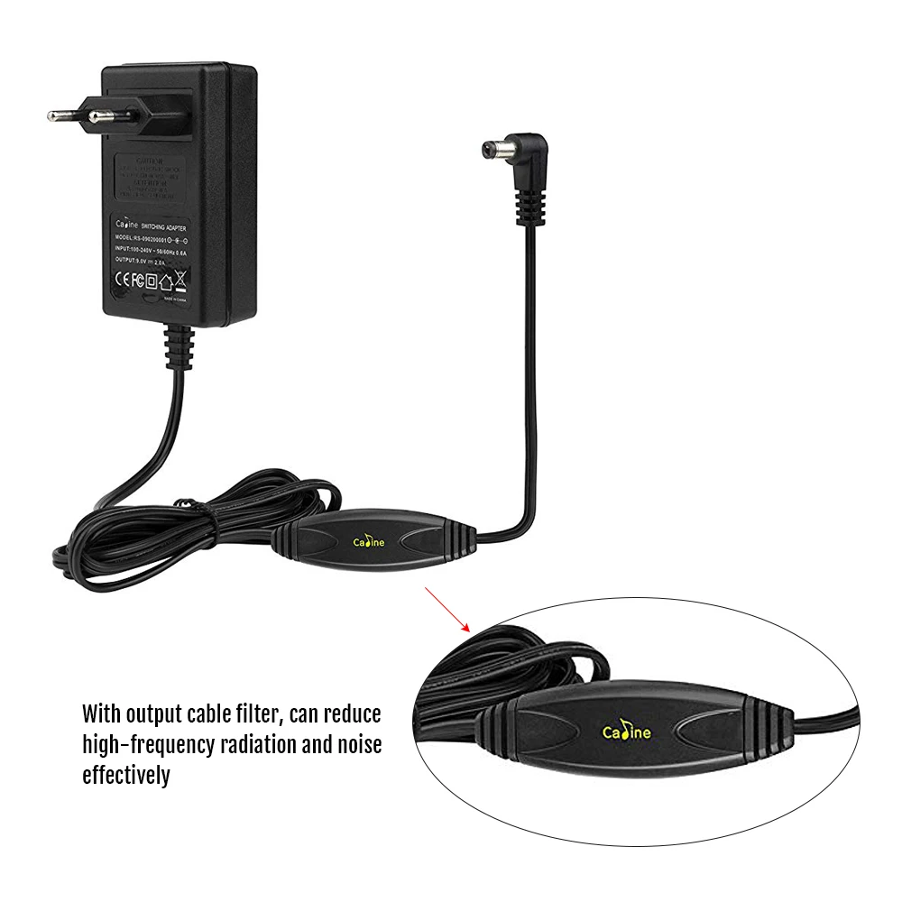 Caline CP-07 гитарные эффекты адаптер питания DC 9V 2A с выходным кабелем фильтр