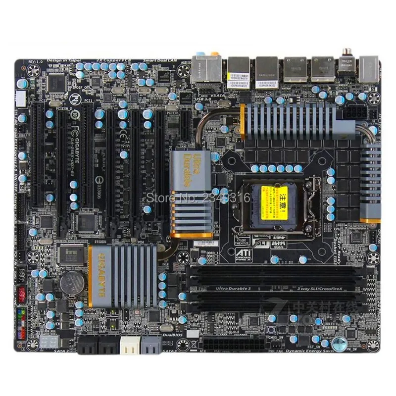 Для Gigabyte GA-Z68X-UD7-B3 оригинальная б/у настольная материнская плата Z68X-UD7-B3 Z68 LGA 1155DDR3 32G SATA3