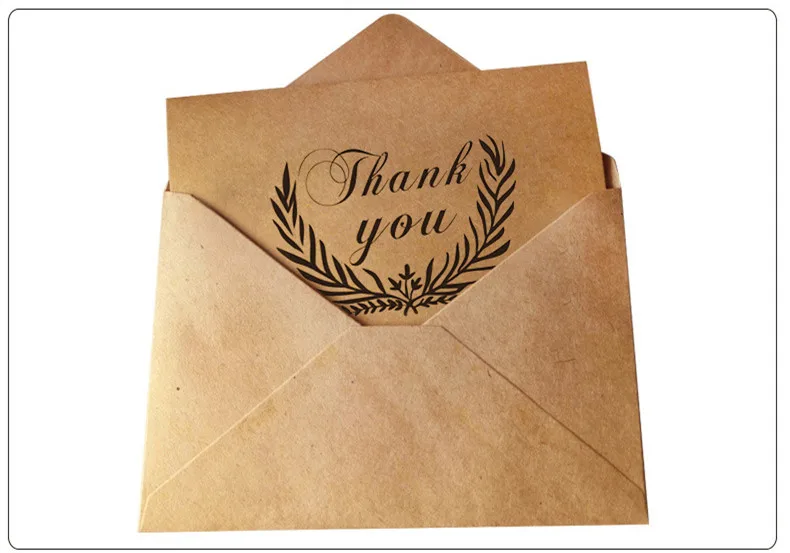 Спасибо открытки с конвертами простой и элегантный дизайн спасибо