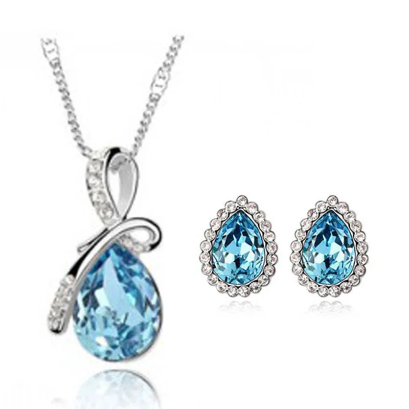 Оптовая продажа новинка 2014 Весенняя коллекция ювелирные наборы с кристаллами