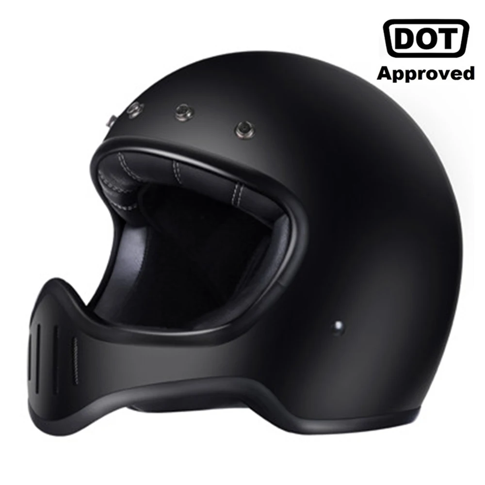 

AMZ Motorcycle Helmet Fiberglass Motocross Helmet Moto Motorbike Full Face Cascos Moto DOT Certification Crash Detachable Visor