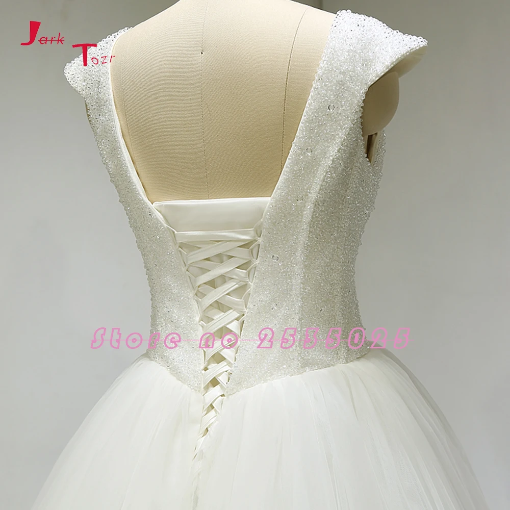 Блестящее свадебное платье с V образным вырезом и открытой спиной женское