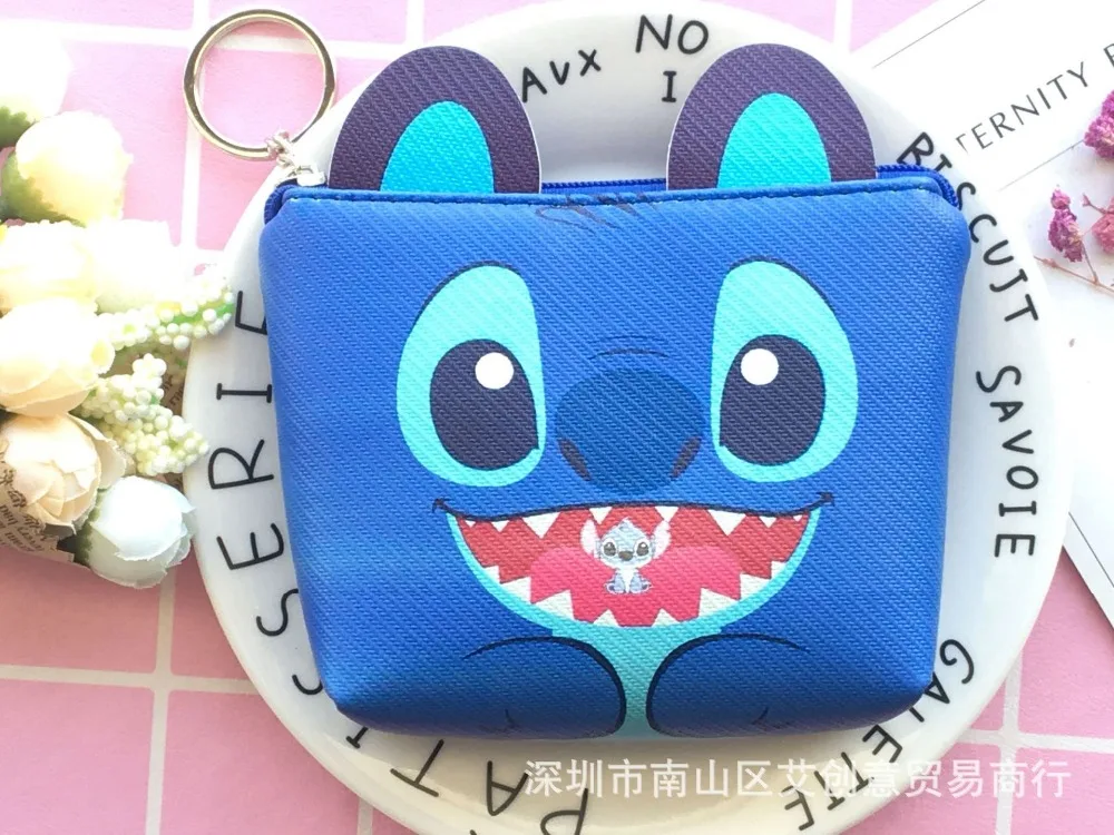 Disney с рисунком героев из мультфильмов сумка для хранения ключей монета кошелек