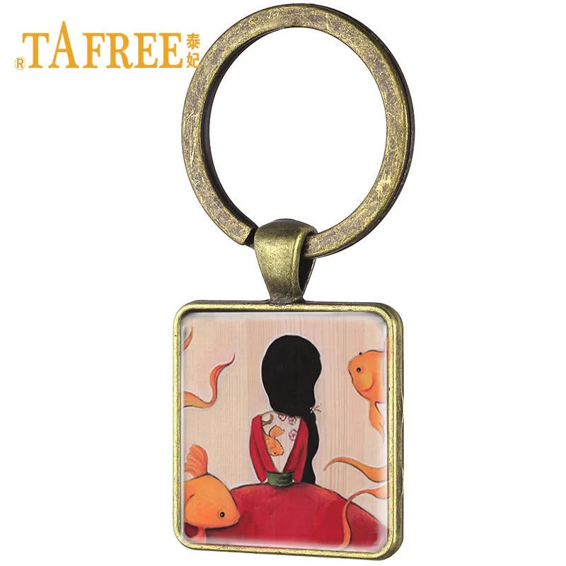 TAFREE лесной брелок для девушек искусство мечта в лесу Татуированная девушка