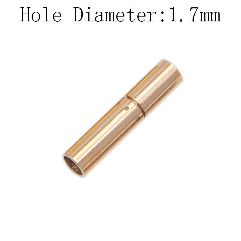 rose gold 17 2 шт. 316 нержавеющая сталь ювелирный соединитель кожаные застежки для DIY кожаный шнурок для подвески браслетов Изготовление ювелирных изделий - Цвет: rose gold 17