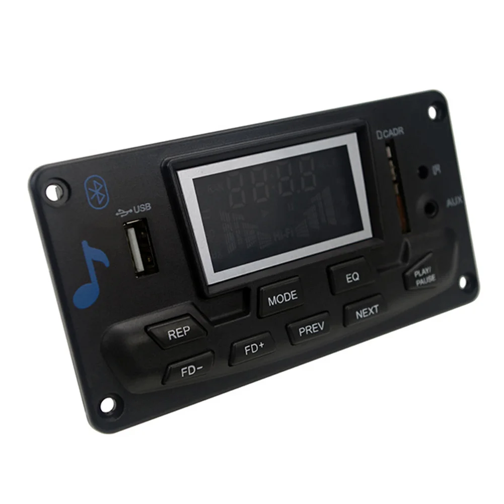 Car Board Wireless Audio Color Screen Speaker Accessories Support Bluetooth Decoder Lossless Display LED Indicator Module USB |