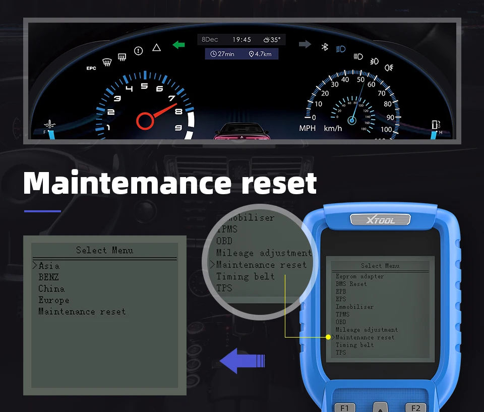 Диагностический инструмент XTOOL X300 Plus автоматический программатор ключей OBD2 с