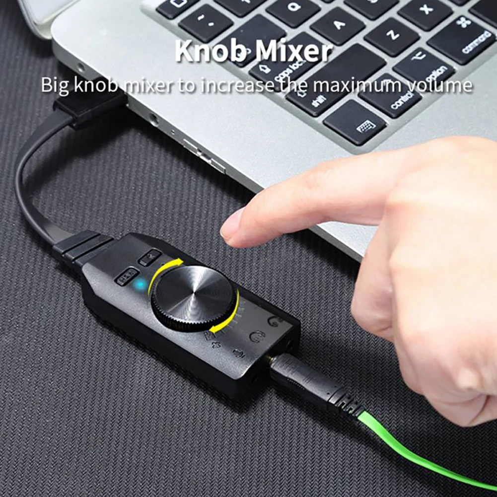 GS3 7 1 канальный USB внешний ПК ноутбук телефон игровая звуковая карта регулятор