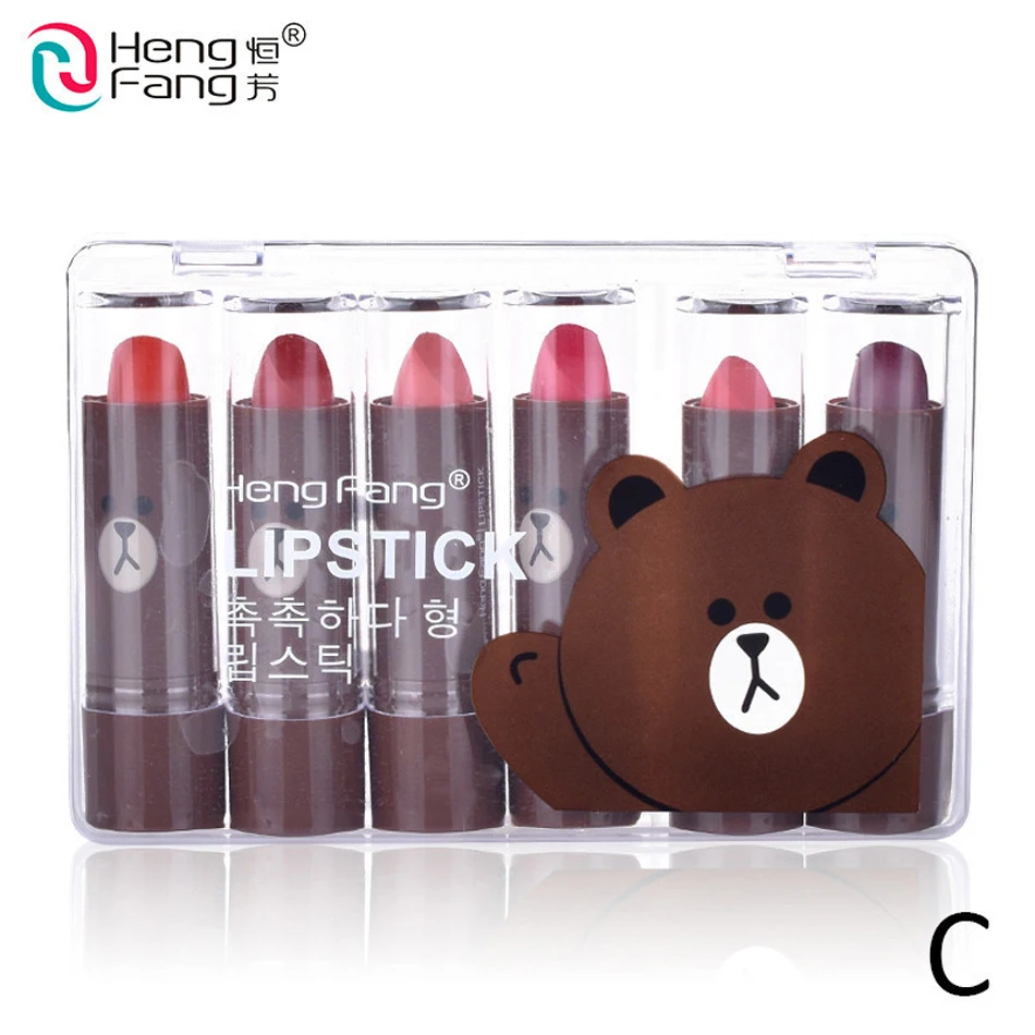 3 стиля мультфильмы красота губы палочка прекрасный питомец макияж 6 шт./компл.