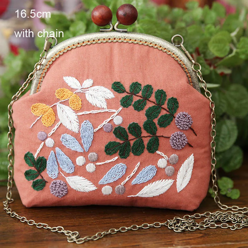DIY Набор для вышивания цветы цепочка сумки Рукоделие крестиком ручной работы