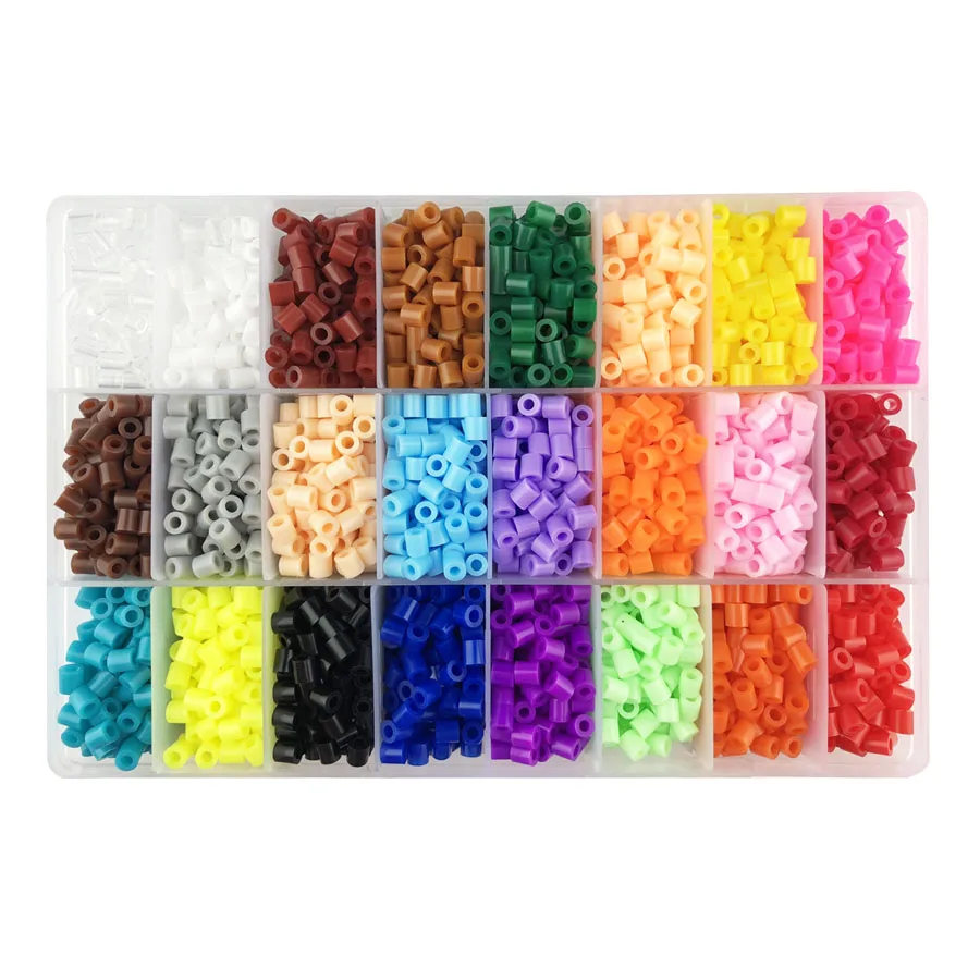 Large 24 colors 24/36 набор бусин для рукоделия, бусины Хама с окантовкой и инструментом для детей, сделай сам, бусины для рукоделия, обучающие игрушки - Цвет: Large 24 colors