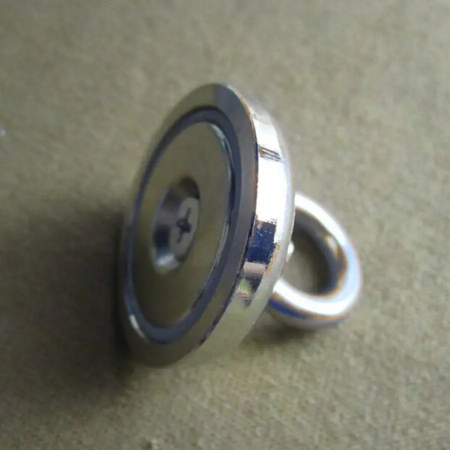 1 шт. 20 кг Тяговое крепление D36mm сильнейший Мощный Неодимовый магнитный горшок с кольцом рыболовные снасти, deap море спасательное оборудование