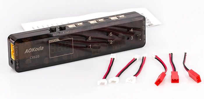 10 в 1 AOK CX610 6CH микро зарядное устройство 1S Lipo цифровое балансирующее Зарядное USB DC