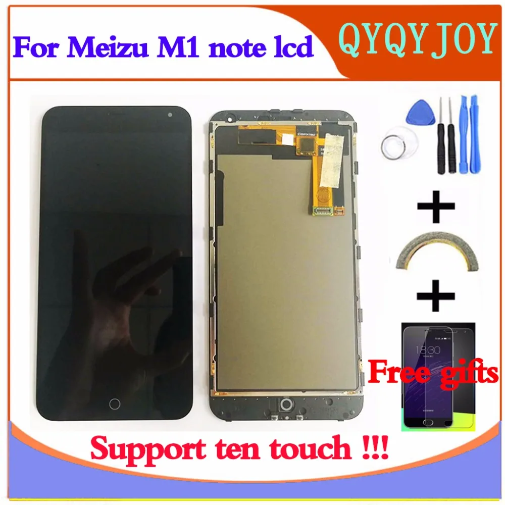 Для Meizu M1 Note, сенсорный экран, дигитайзер+ ЖК-дисплей для Meizu M1 Note, 5,5 дюйма, мобильный телефон, черный цвет