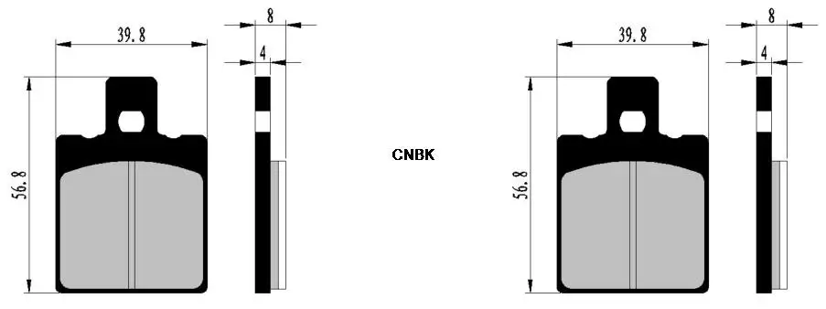 Комплект тормозных колодок подходит для GILERA Street 125 R1 R1S 1990 &amp up | Автомобили и